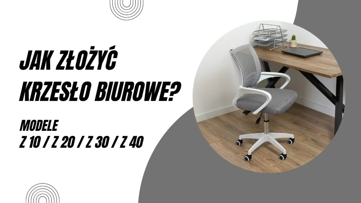 Jak złożyć krzesło obrotowe w prosty sposób - uniknij frustracji